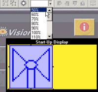 VisiLogic Software Manual - HMI Displays Clicking the Element Resizer, then selecting the desired size.