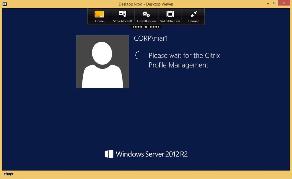 DOCUMT NO. Citrix Desktop is now launching.