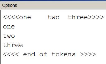 134 CHAPTER 4. CLASSES IN THE JAVA CLASS LIBRARIES Example 2. Scanning a string You can define a Scanner object to process a string with Scanner methods.