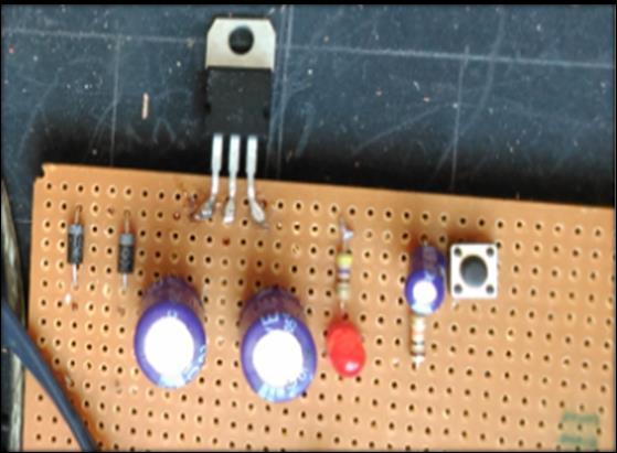 In rectifier circuit we use two-diode. Output of the rectifier is now regulated with the help of IC regulator circuit.