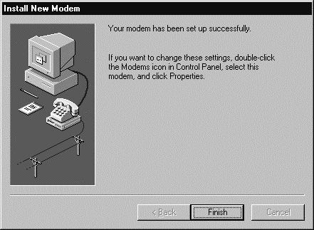 6. The Install New Modem will update again to select the manufacture an dthe modem model.select Standard Modem Types from the Manufactures list.