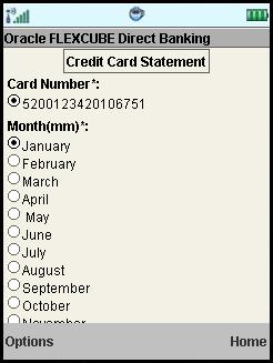 Credit Card Statement Credit Card Statement (Screen 1) (Screen 2) Field Description Field Name Card Number Month Year Description [Mandatory,