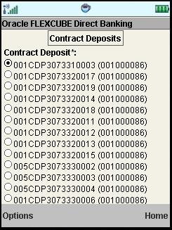Contract Deposits Contract Deposits Field Description Field Name Contract Deposit Description [Mandatory, Radio button] Select the contract deposit from the list for which details are to be viewed.