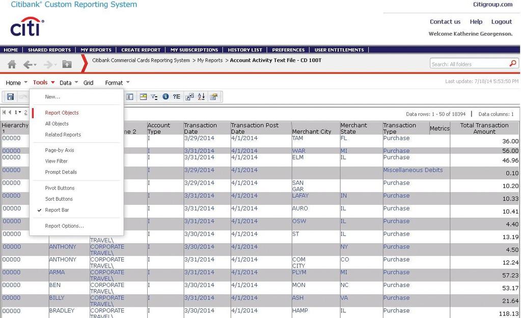 CCRS Quick Start Guide Edit a Report from the Report Viewer Step-by-Step Instructions Hide a Column in a Report or Remove it from a Report 1.
