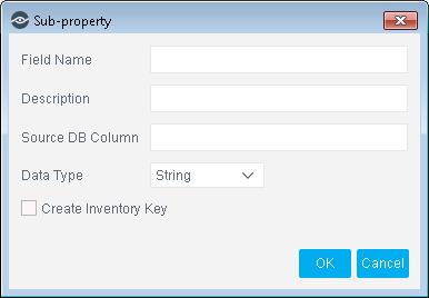 This column must be retrieved by the query statement, and can contain a single value or multiple values. In the drop-down list, select the type of data the property contains.