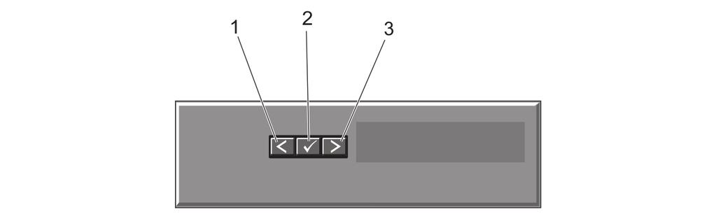 Figure 3. LCD Panel Features Item Button Description 1 Left Moves the cursor back in one-step increments. 2 Select Selects the menu item highlighted by the cursor.