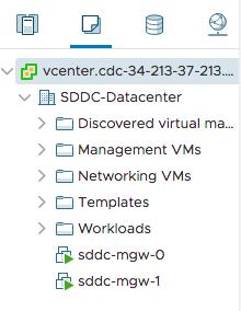 Figure 8: Cloud SDDC Workload Folders vmotion Live Migration with vmotion allows virtual machines to be migrated while still powered on.