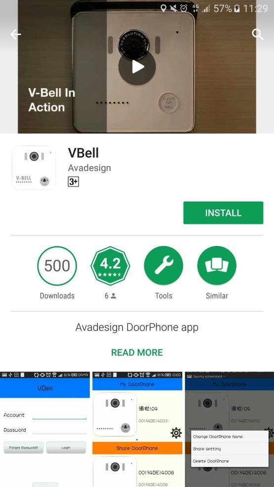 Then you can install VBell on your smartphone.
