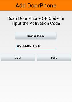 At the same time, you will see the activation code of your new IP door