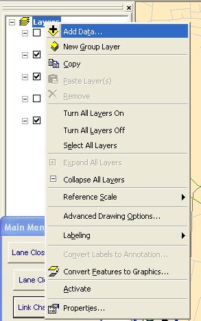 For instance, if Njnahighways and counties shape files are missing in the Layers list will appear as shown in Figure 3.