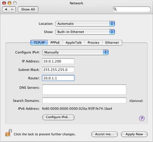 c If you selected Share a range of IP addresses (using only DHCP) when you set up the base station s network, you can provide Internet access to Ethernet client computers by setting the client IP