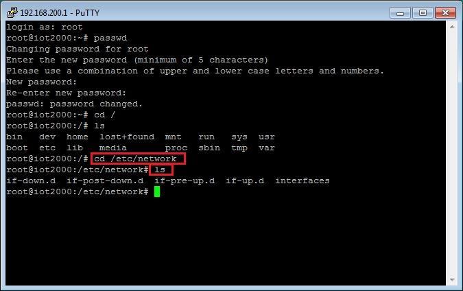 3.2.2 Change IP Address In the default settings of the SIMATIC IOT2000 s Image, the IP address is set to 19