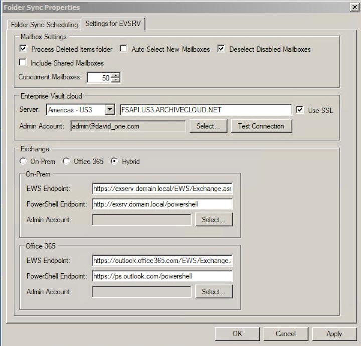 Configuring the Folder Sync task Configuring the settings for the Folder Sync task 38 5 On the Folder Sync Properties dialog, select the Settings for computer_name tab and enter the required