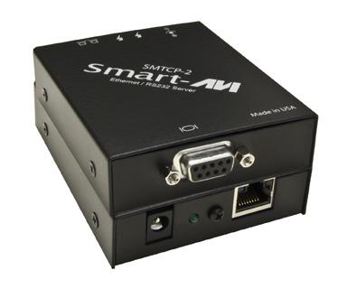 Using the SM-RS232 with the SMTCP-R Module The SMTCP-R (optional) is an RS-232 control module that allows the SM-RS232 to control most SmartAVI switching matrixes to be controlled remotely via HTTP