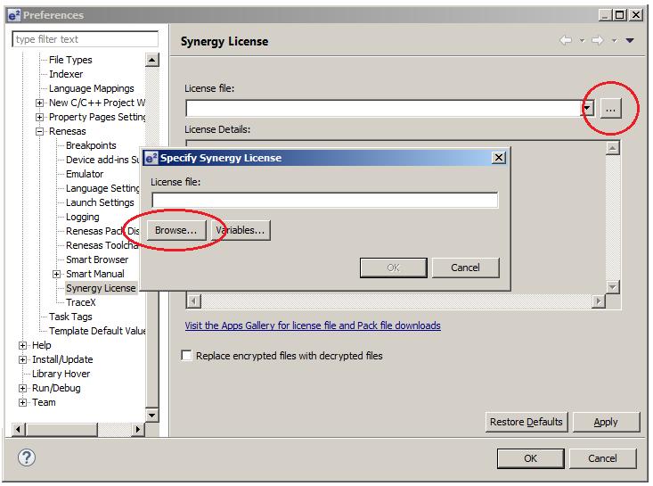 9 Synergy License Required prompt 2. To install the license, select the Click here to set up the license link. This takes you to the Synergy License setup window. Figure 2.