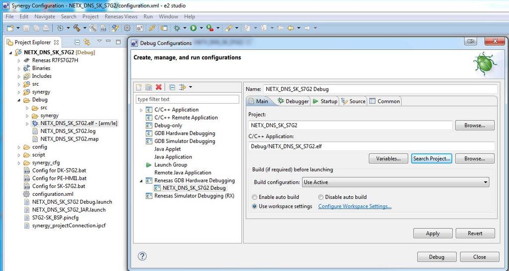 Figure 2.18 Debug Configurations window 5. Click the Debugger tab on the right side of the dialog box. 6.