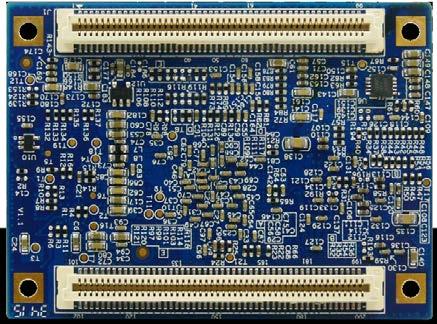 Bottom-view The MYC-C437X CPU Module is a low-cost compact-sized SOM (System on Module) based on 1GHz Sitara AM437x (AM4376, AM4377, AM4378, AM4379) ARM Cortex-A9 processors from Texas Instruments