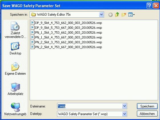 52 PROFIsafe Modules V2 ipar (75x-66x/000-003) 3.3.2.8 Save Settings to the PC This function can always be used to save the settings to the PC.