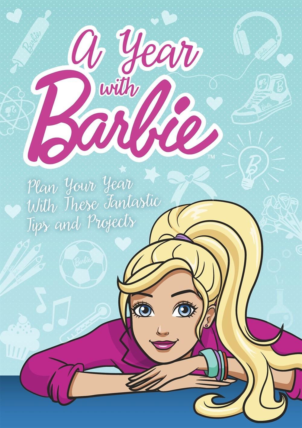 EDDA USA JANUARY 2017 A Year With Barbie A novelty calendar diary with a folded magnet to close.