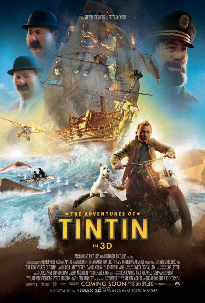 1. The Adventures of Tintin Directed by Steven Spielberg, based on the comics by Hergé.