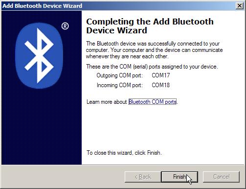 Chapter 3 Setting up a WPAN Connection Note: When Bluetooth security is enabled without providing a pre-set PIN