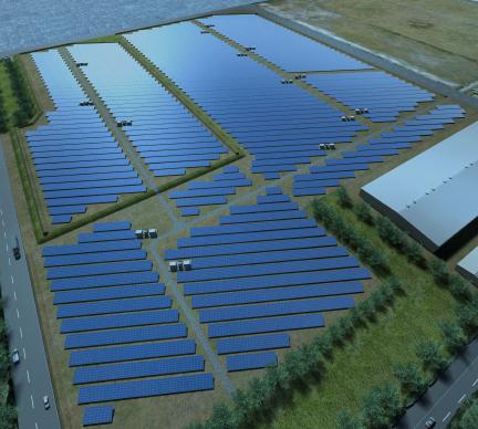 Mega Solar Plant & Bifacial PV Panel PCS 13MW-class