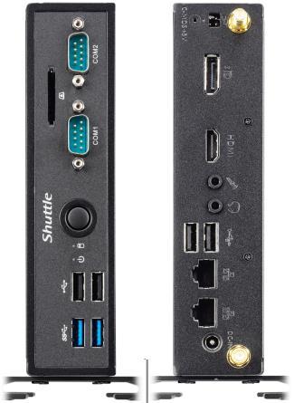 0 2x COM HDMI + DisplayPort 2x Audio 2x USB 3.0 2x Gigabit LAN (Intel) 1x 2.5 (6.35cm) max. 12.5 mm in height max. 2x 16 GB DDR3L-1600 Cardreader 2x USB 3.0, 2x USB 2.