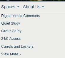 Link Groupings - Spaces Library Spaces Digital Media Commons (21) Affiliated Libraries