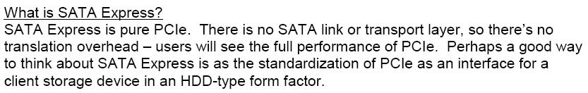 pdf SATA Express IS a marketing name SATA Express DOES define form factors / connectors