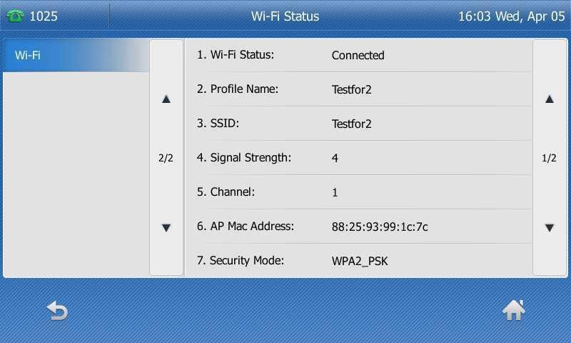 Viewing the Wireless Network Information Cont. 3.