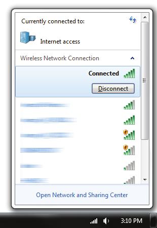 Disconnect your computer from any wireless networks (fig. B) c. Open your web browser d.