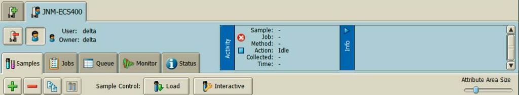 Sample preparation 1. Set sample tube on SCM. 2. On Samples tab, you must defined your sample information. 3. On Samples tab, click.