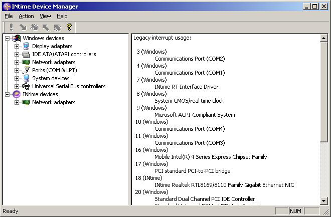 Performance Box Controller / HARDWARE INSTALLATION Figure 3.9: INtime Device Manager without any conflict 3.