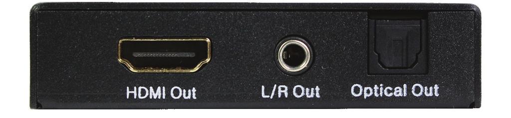 Rear Panel 1 2 3 1. HDMI Out: Connect to HDMI display device such as TV or projector 2. L/R Out: Connect to audio amplifier or TV L/R audio input port 3.