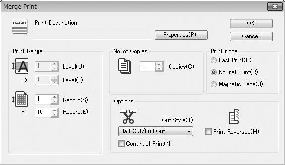 Performing Merge Printing For details about merge printing, see "Using Merge Print" (page 45). 1 On the Merge (M) menu, click Merge Print (P)... You could also click Merge Print (P).