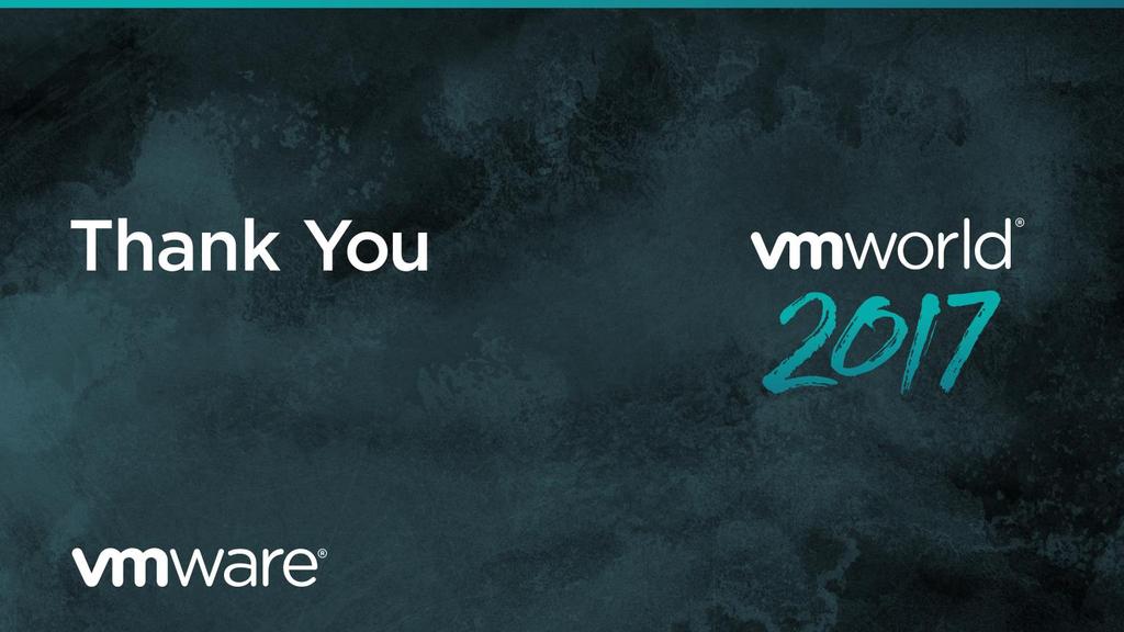 VMworld 2017 Content: Not for