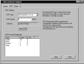 Add devices that are connected to the DSP. Step 2: DSP tab.