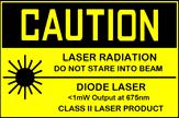 Tachometer Operation Safety WARNING: Do not directly view or direct the laser pointer at an eye.