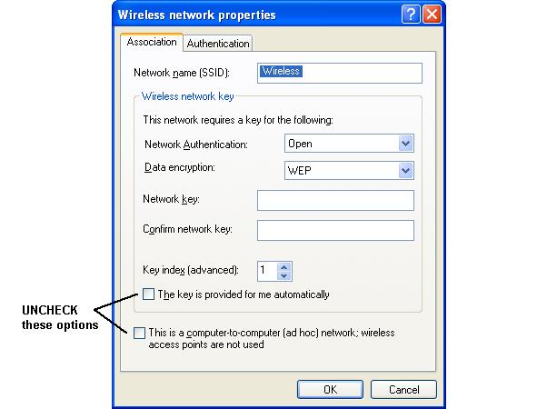 PC Configuration Figure 30: Advanced - Wireless Networks Select the SSID for the Wireless ADSL Router, and click Configure, to see a screen like the following: Figure 31: Wireless Network Properties