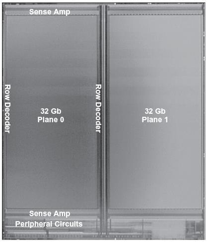 64 Gb NAND Flash 64K cells / page 4 bits / cell (multiple V t ) 64 cells / string 256 pages /
