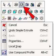 TurboCAD Pro Getting Started Guide NOTE: You can also extrude an open profile, which would
