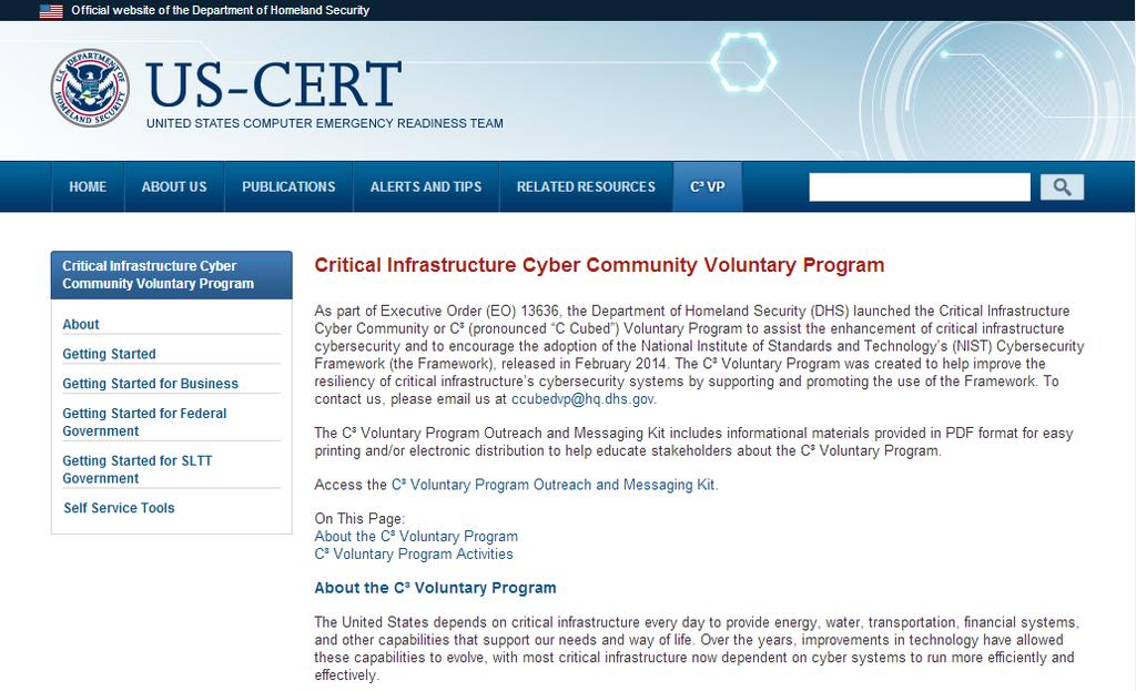 DHS - THE CRITICAL INFRASTRUCTURE CYBER