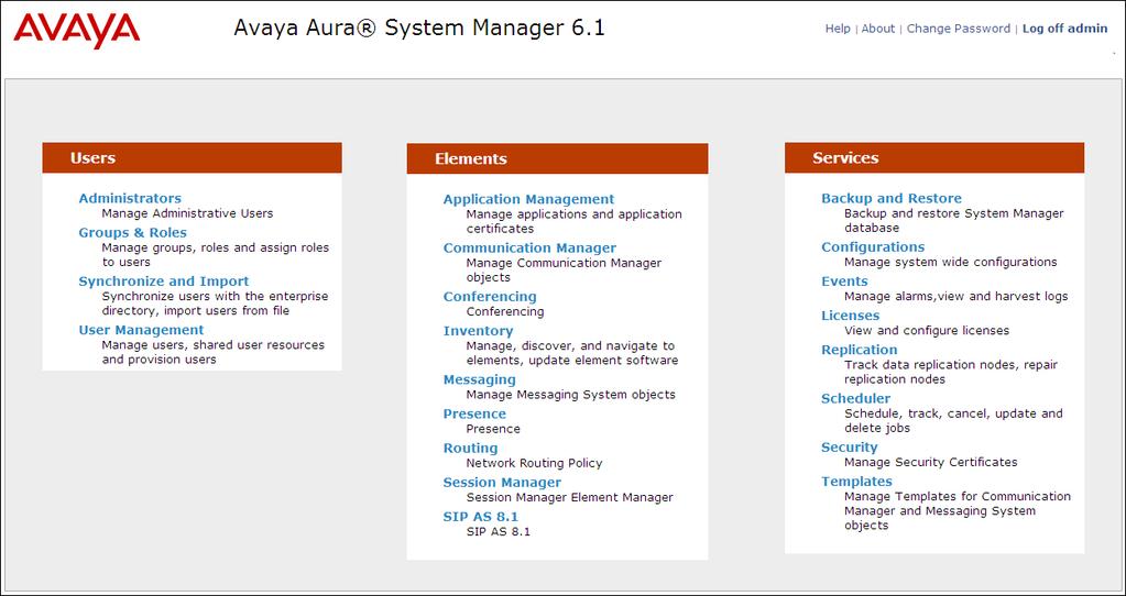 6.1. Avaya Aura System Manager Login and Navigation Session Manager configuration is accomplished by accessing the browser-based GUI of System Manager, using the URL https://<ip-address>/smgr, where