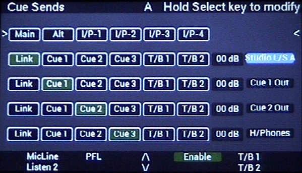 Mic/Line Input: The MicLine input screen allows you to configure a analog input card. To select the input use the [<-] and [->] keys.