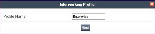 (for HA deployments), DoS security statistics, and trusted domains. Interworking Profile features are configured based on different Trunk Servers.