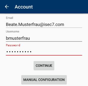 1 Create Master Account The account generation will take you through the necessary steps and is started automatically when the application is