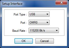 3 4 Select Select Interface - CJ2 USB/Serial Port from the Option Menu. Select Connect from the Network Menu.