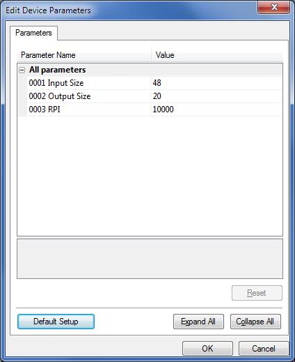 Right-click the node 2 device and select Parameter - Edit. 7 The Edit Device Parameters Dialog Box is displayed.