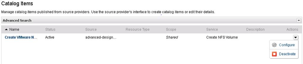 6.9 Configure Catalog Items To configure the selected catalog items, complete the following steps: 1.