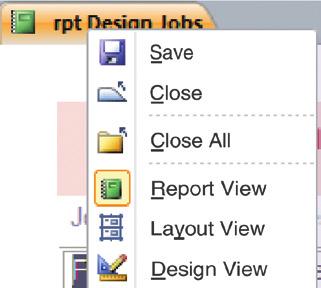 ..enter Open selected object in Design view...ctrl+enter Move to the first/last object in the Navigation pane...home/end Cycle between open objects...ctrl+f6 Close active object.